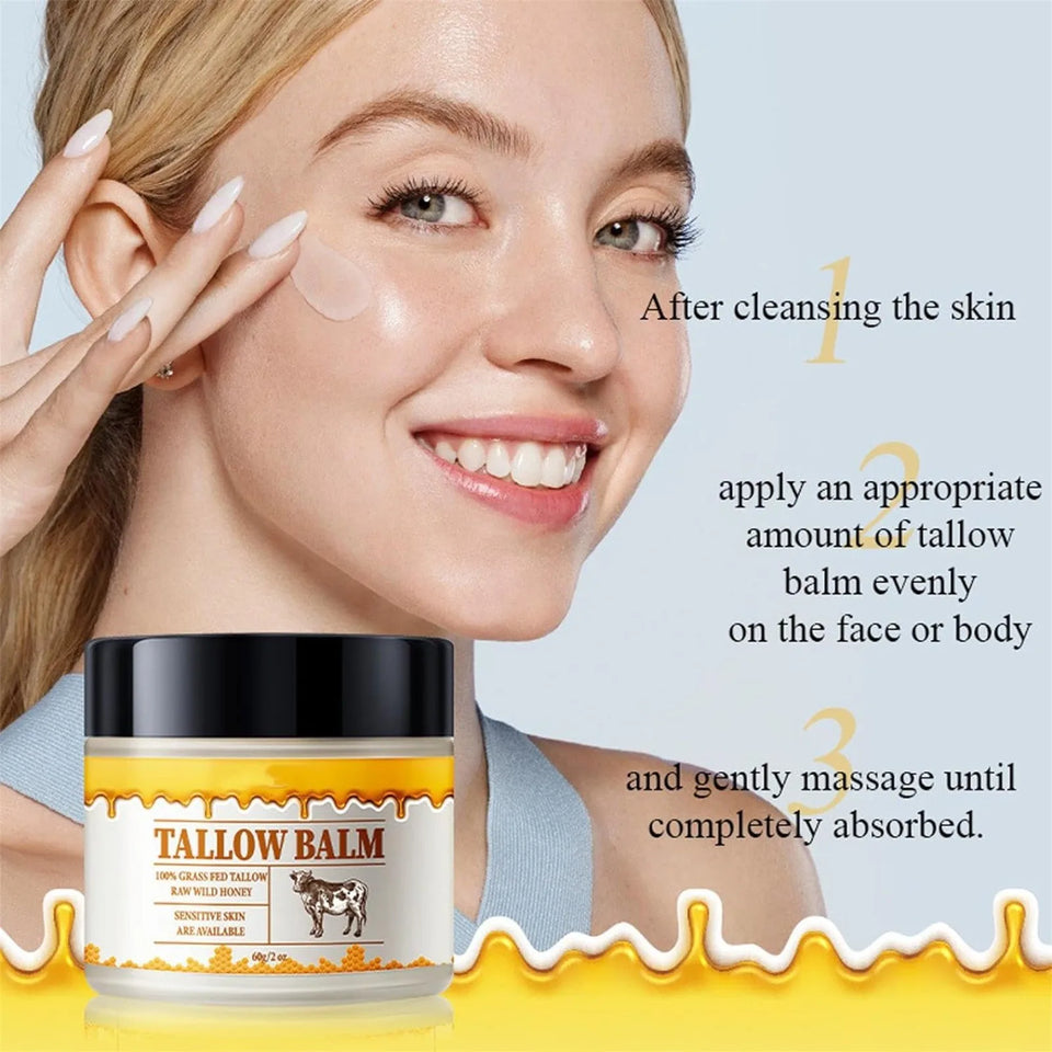 Skin Care Hot Sale 49% OFF - Organic Grass-Fed Beef Tallow Balm with Raw Honey